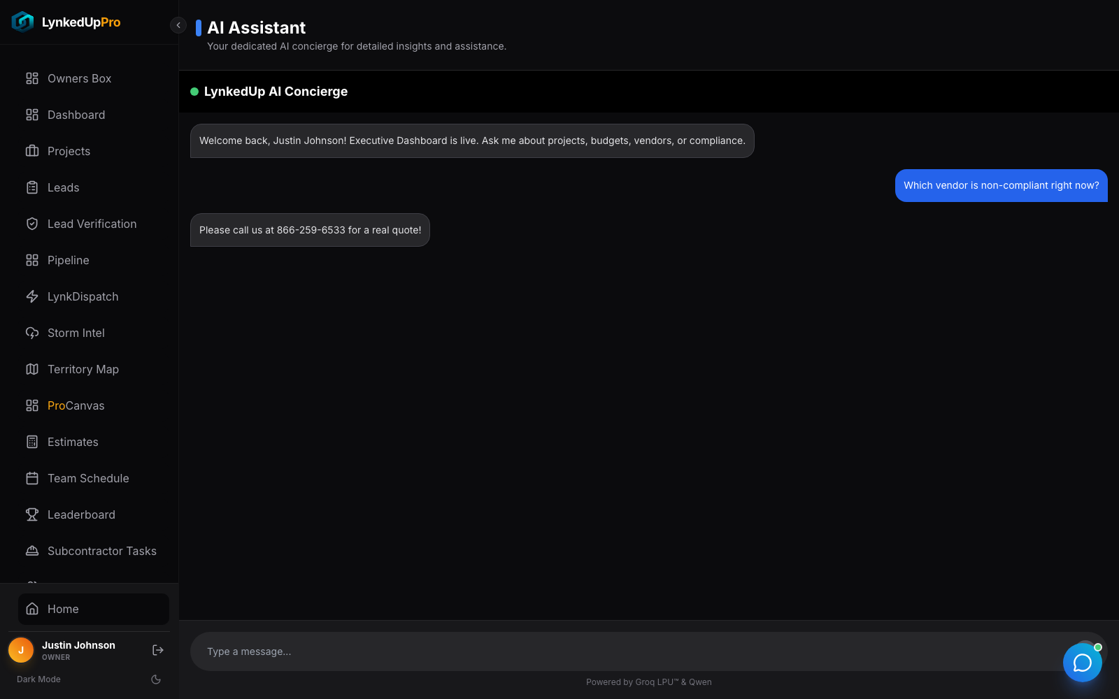 Assistant response