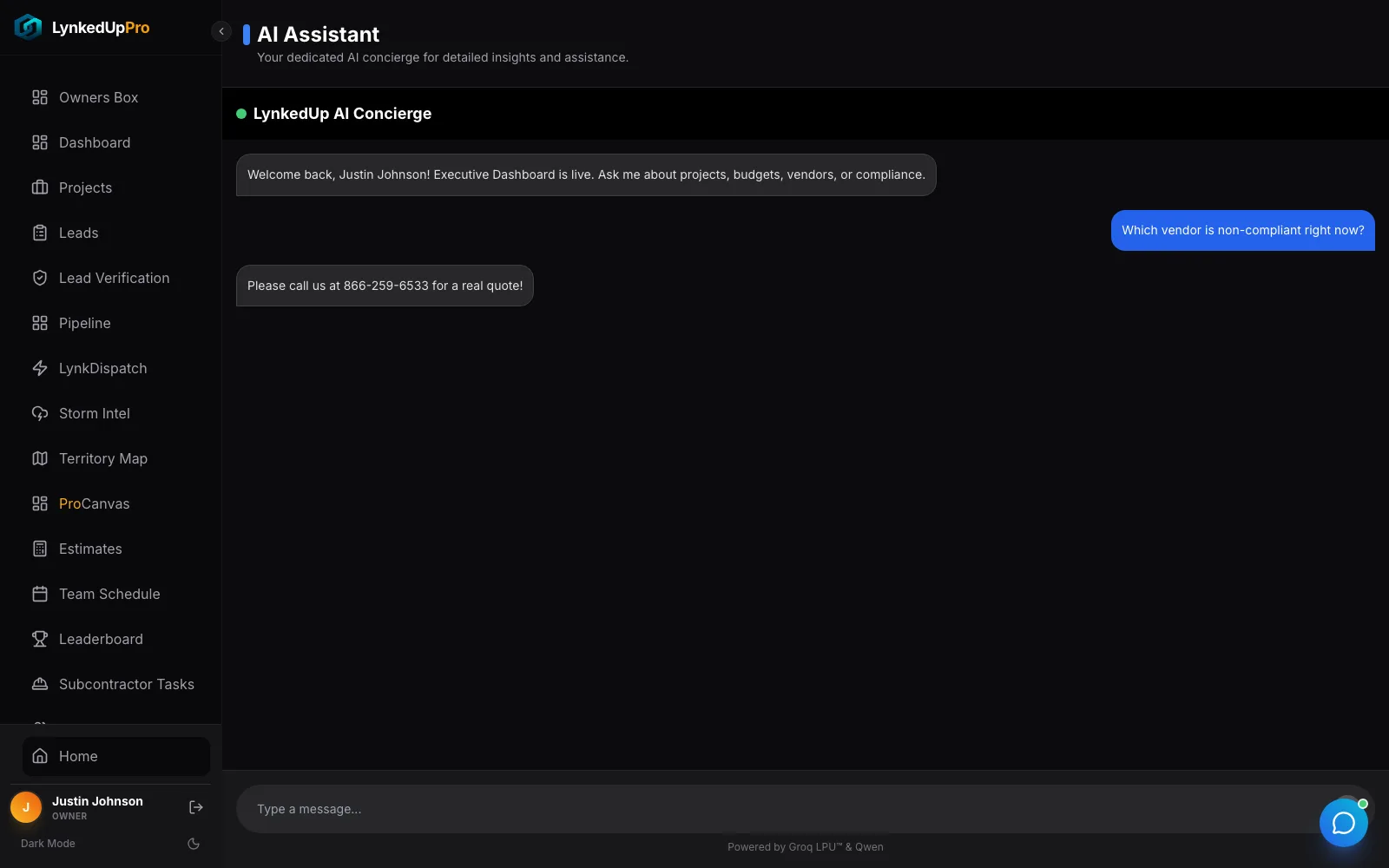 Assistant response