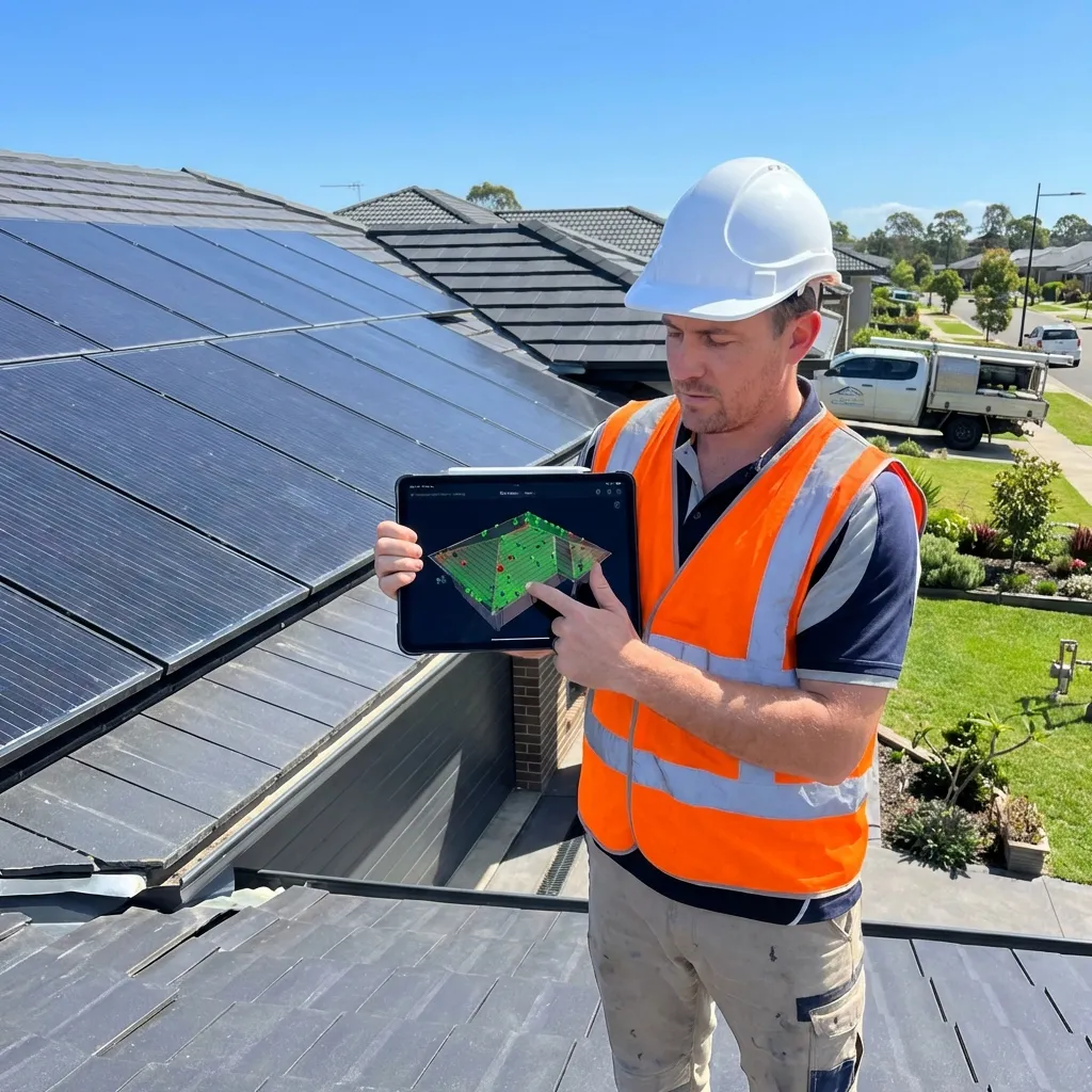 Drone-led inspection with tablet-guided AI scan